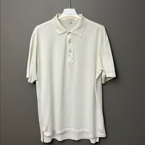 Peter Millar white polo shirt size M